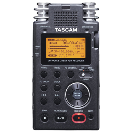 Tascam DR-100 2-Channel Linear PCM Recorder W/Rycote Mini Windjammer for Tascam