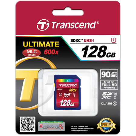 Transcend 128GB Class 10 UHS-I U1 SDXC Memory Card