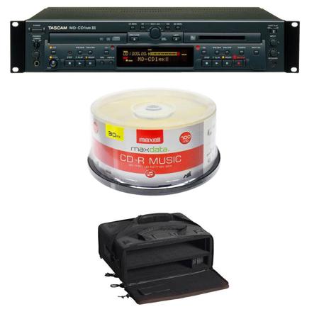 Tascam MD-CD1MKIII Combination CD Player and MiniDisc Recorder W/Case / CDR-80