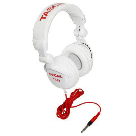 Tascam TH-02 Multi-Use Studio Grade Headphones, White