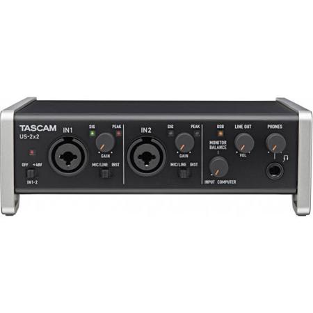 Tascam US-2x2 Channel USB 2.0 Audio Interface with DSP Mixer