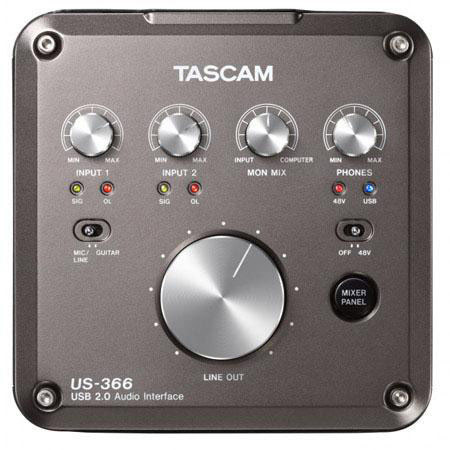 Tascam US-366- USB 2.0 Audio Interface with DSP Mixer