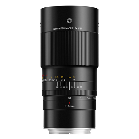 TTArtisan 100mm f/2.8 2X Macro Lens for Fujifilm GFX Mount, Black