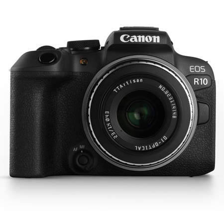 TTArtisan 23mm f/1.4 Lens for Canon EOS RF, Black/Silver C2314-BS-RF