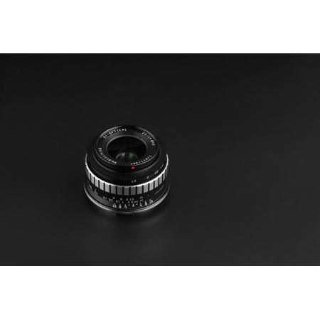 TTArtisan 23mm f/1.4 Lens for Canon EOS RF, Black/Silver C2314-BS-RF