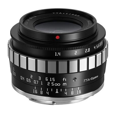 TTArtisan 23mm f/1.4 Lens for L Mount, Black/Silver