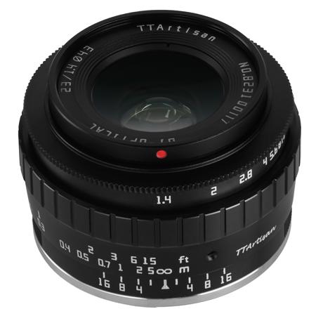TTArtisan 23mm f/1.4 APS-C Lens for MFT Olympus/Lumix Cameras, Black