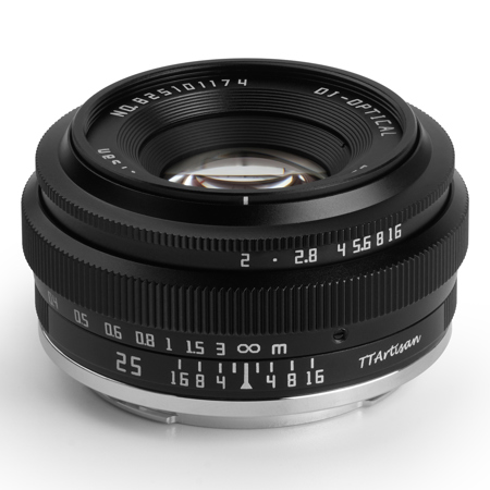 TTArtisan 25mm f/2 Lens for Micro Four Thirds C2520-B-M43