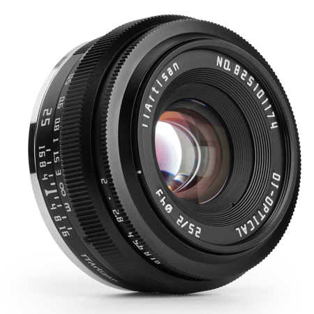 TTArtisan 25mm f/2 Lens for Micro Four Thirds C2520-B-M43