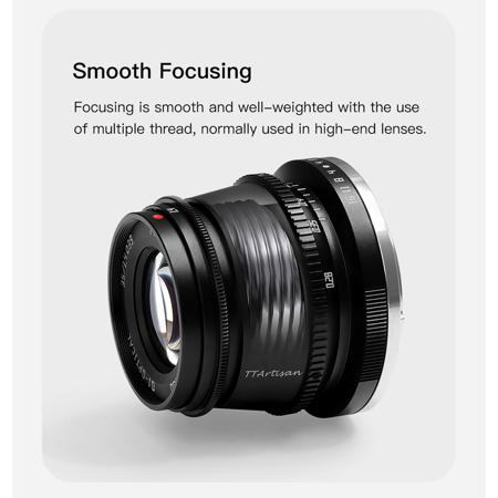 TTArtisan 35mm f/1.4 Lens for Fujifilm X, Silver A11S - Adorama