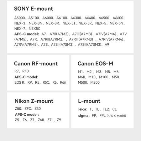 TTArtisan 35mm f/0.95 Lens for Sony E, Black & Silver C35095 TTArtisan 35mm f/0.95 Lens for Sony E, Black & Silver C35095