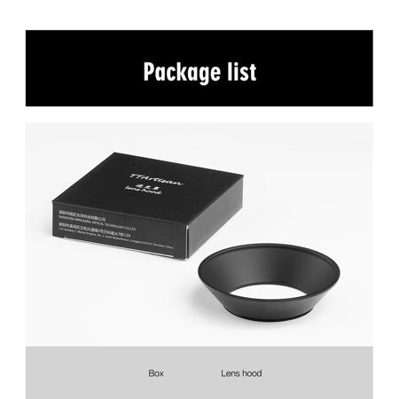 TTArtisan 43mm Round Lens Hood, Black