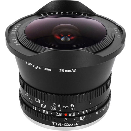 TTArtisan 7.5mm f/2 Fisheye Lens for Canon RF, Black
