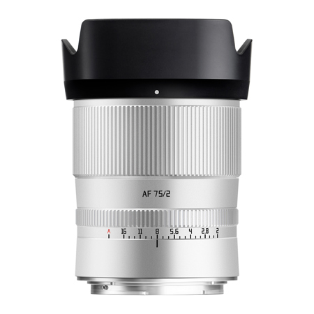 TTArtisan AF 75mm f/2 Lens, Silver Nikon Z