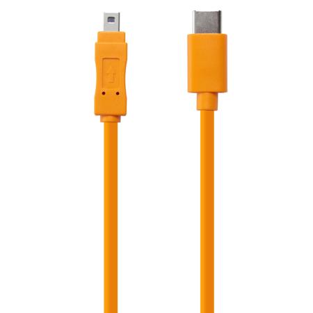 Tether Tools Air Direct USB-C to USB 2.0 Mini-B 8-Pin Cable, 9", 2-Pack