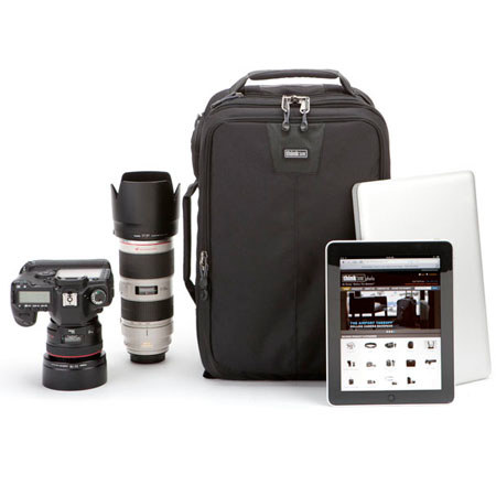 airport backpack camera & laptop Think Tank Essentials 26L for and Photo Gear At the side there is an elastic bag Think Tank Airport Essentials Backpack,