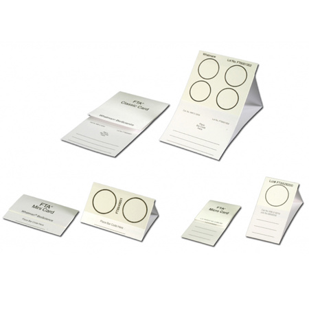 Tri-Tech Forensics FTA Micro Card, 1 Circle, 100 Pack
