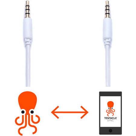 Tentacle Sync 21" Tentacle Timecode Generator to iPhone Setup TRRS Cable