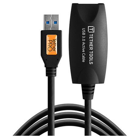 Tether Tools TetherPro 16ft USB 3.0 Active Extension Cable, Black