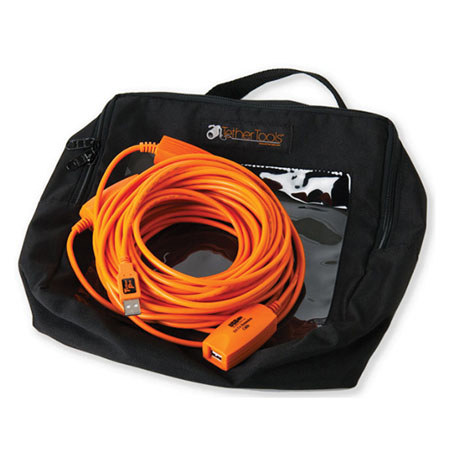 Tether Tools TetherPro 49ft USB 3.0 Active Extension Cable, Hi-Visibility Orange