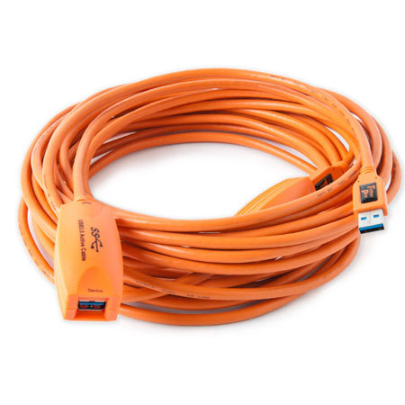 Tether Tools TetherPro 65ft USB 3.0 Active Extension Cable, Black