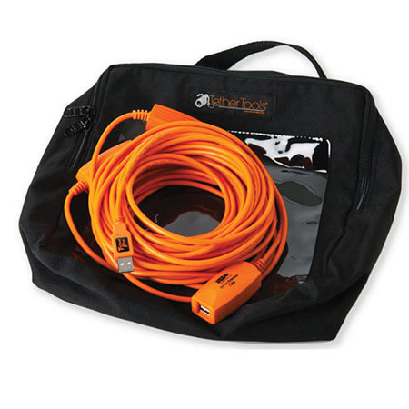 Tether Tools TetherPro 65ft USB 3.0 Active Extension Cable, Hi-Visibility Orange