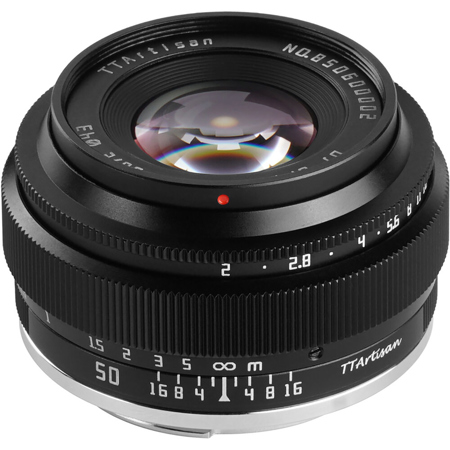 TTArtisan 50mm f/2 Lens Black Fujifilm X