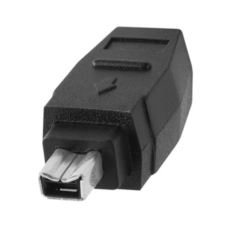 Tether Tools Pro FireWire 800/400 9 Pin to 4 Pin 15' Cable - Black SKU#1226302