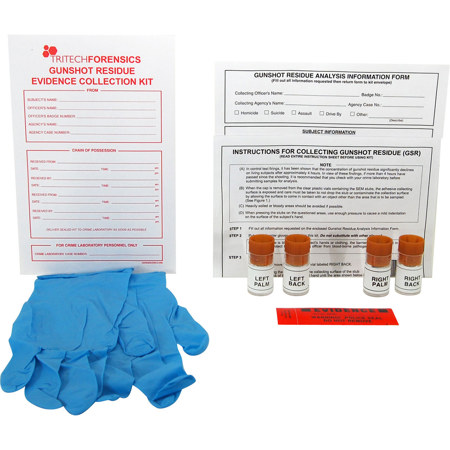 Tri-Tech Forensics Surface GSR Collection Kit with 4x SEM Stub, 10/Case