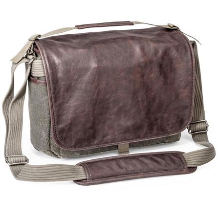 Think Tank Retrospective Leather 7 Shoulder Bag, Gray with Brown Leather