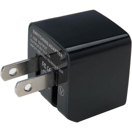 Tether Tools Rock Solid 5V Dual USB to AC Wall Adapter, United States Standard