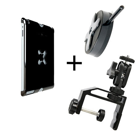 Tether Tools iPad Utility Mounting Kit for iPad Mini, EasyGrip LG Clamp, Black