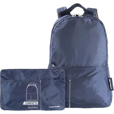Tucano Compatto Pack Extra-Light Water-Resistant Foldable Backpack, Blue