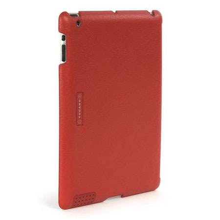 Tucano Magico Eco-leather Form Fitting Snap On Back Cover, Red
