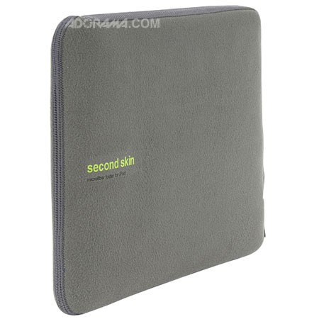Tucano Microfiber Script iPad and iPad 2 Sleeve, Gray