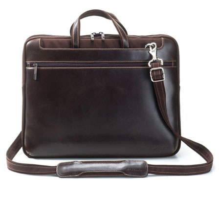 Tucano Stile Leather Brief/Sleeve for 17" Widescreen Macbook Pro, Brown