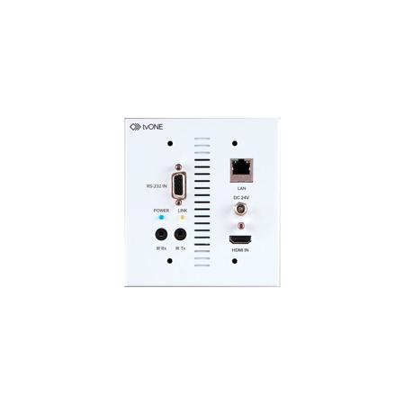 tvONE 1T-CT-653-USWP HDMI 4K UHD HDBaseT 5-Play Wallplate Transmitter with LAN/IR/RS-232