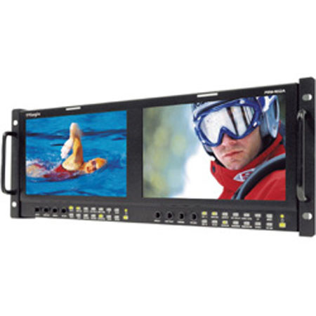 TVLogic PRM-902A Dual 9" LCD 4RU Multi-Channel Rack Mount Monitor
