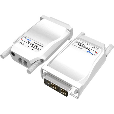TV Logic 2-Channel DVI to Fiber Optic Receiver Module, Up to 1.2 miles