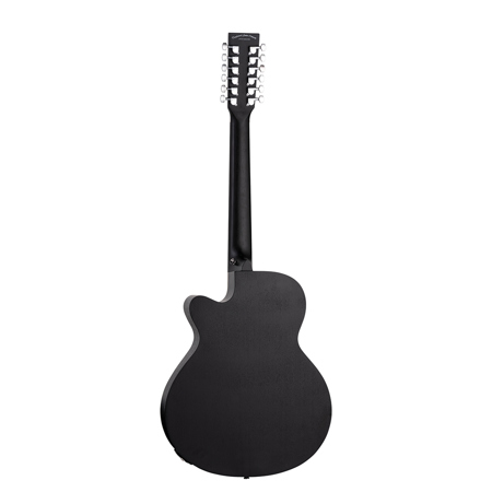 Tanglewood Blackbird TWBBSFCE12 12 String AE Guitar Smokestack Black Satin TWBBSFCE12