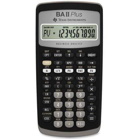 Texas Instruments BA-II Plus Advanced Financial Calculator