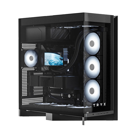 TRYX LUCA L70 Tempered Glass E-ATX Mid-Tower Computer Case Black