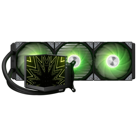 TRYX STAGE 360mm ARGB CPU Liquid Cooler with IPS Display Black