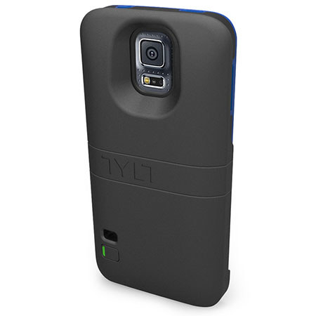 Tylt Energi Sliding Power Case for Samsung Galaxy S5, Black/Blue