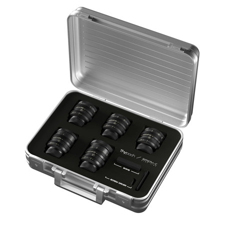 THYPOCH Simera-C T1.5 Prime Cine Lens for M Mount, Black 21, 28, 35, 50 & 75mm Set