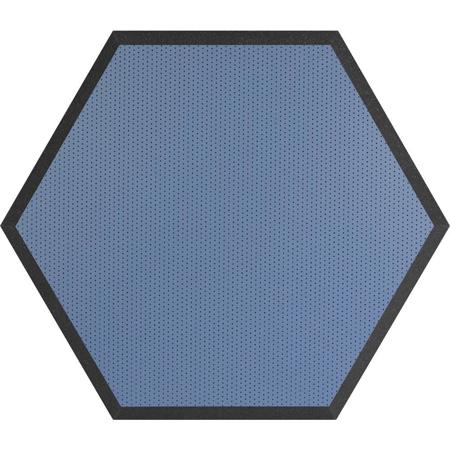 Ultimate Acoustics HX-24BL 24" Hexagonal Wall Panel, Class B, Pair, Blue Vinyl