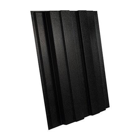 Ultimate Acoustics STP-BP 24x18" Rectangled Stepped Shape Diffusor, 4 Pack,Black