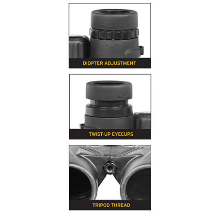 US Army 8x42 Water Proof Roof Prism Binocular, 7.0 Degree Angle of View, Black