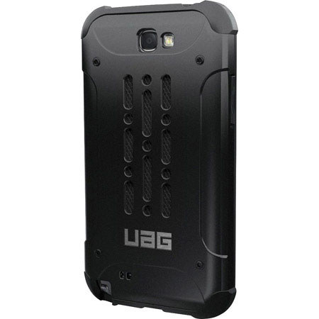 Urban Armor Gear Case with Screen Guard for Samsung Galaxy Note II, Black/Black