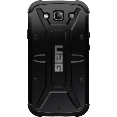 Urban Armor Gear Case with Screen Guard for Samsung Galaxy S III, Black/Black